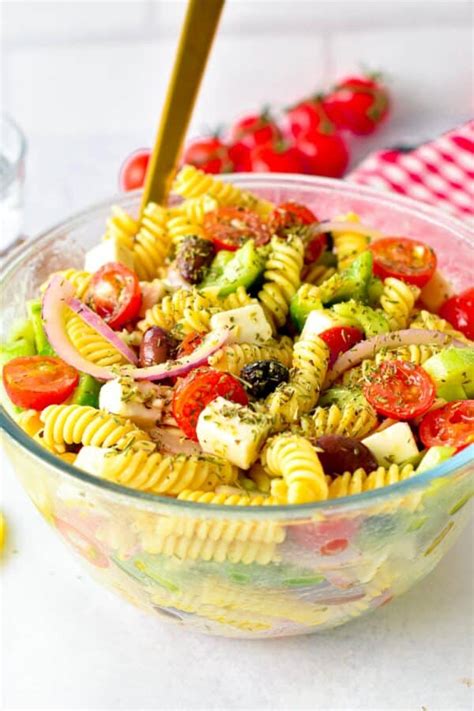 Greek Pasta Salad Sweet As Honey