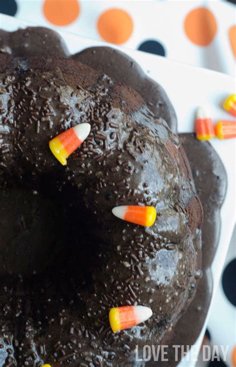 Chocolate Halloween Bundt Cake