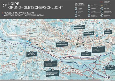 Cross Country Skiing Trail Map Grindelwald First • Nordic Trail Map