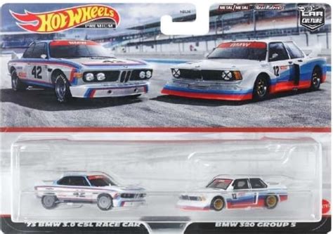 駿河屋 箱破損 BMW CSL RACE CAR BMW GROUP 台セット Hot Wheels PREMIUM HKF