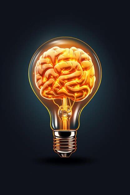 Premium Photo Creative Brain And Light Bulb Idea