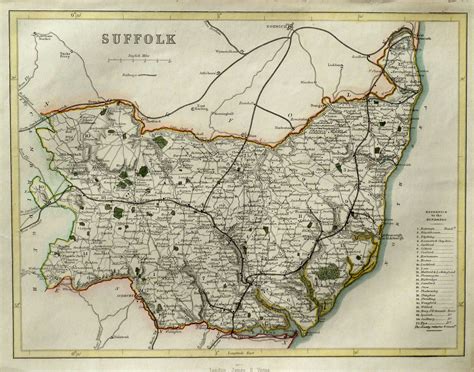 Page Two Suffolk Antique Maps Old Maps Of Suffolk Vintage Maps Of