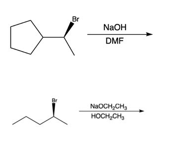 Answered Br Br NaOH DMF NaOCH₂CH3 HOCH₂CH3 bartleby