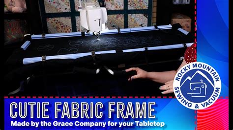 The Grace Cutie Tabletop Fabric Quilting Frame Youtube