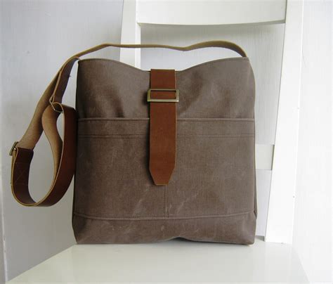 Unisex Waxed Canvas Bag By Rutinet On Etsy