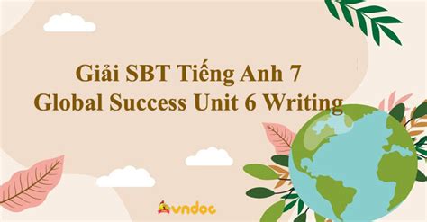 Gi I Sbt Ti Ng Anh Global Success Unit Writing S Ch B I T P Ti Ng