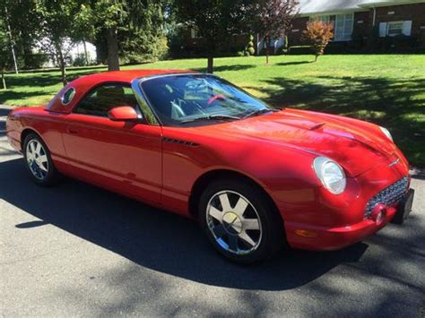 Sell used 2002 FORD THUNDERBIRD CONVERTIBLE RED HARDTOP PREMIUM in ...