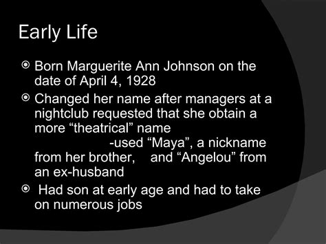 Maya Angelou Was Born In 2