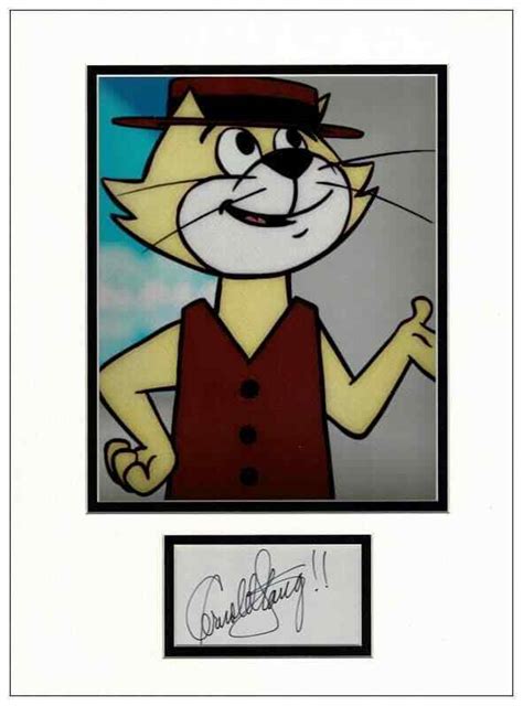 Arnold Stang Autograph Signed Display Top Cat Aftal Ebay