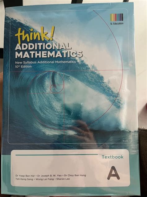 Additional Mathematics Textbook A B Hobbies Toys Books Magazines