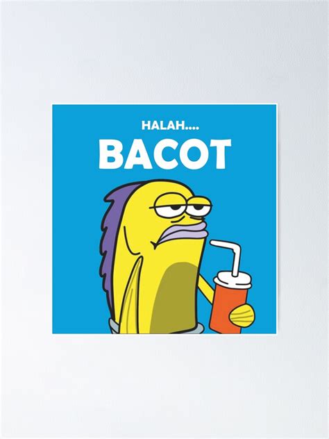 "bacot" Poster for Sale by AzkahnDesign | Redbubble