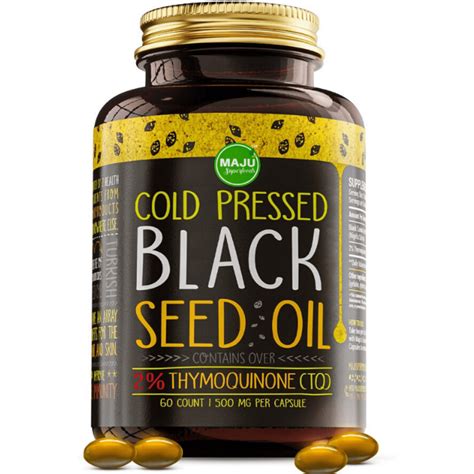 Buy MAJUs Black Seed Oil Capsules Stronger 3X Thymoquinone Cold