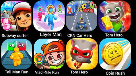 Subway Surfer Layer Man Ckn Car Hero Tom Hero Tall Man Run Vlad