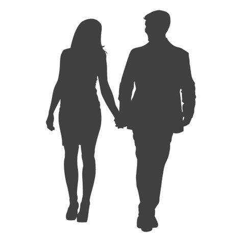 Romantic Couple Walking Silhouette 7 PNG & SVG Design For T-Shirts