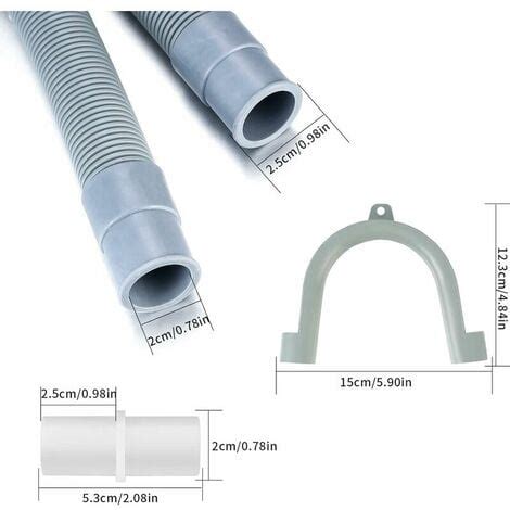 Tuyau de Vidange pour Machine à Laver Flexible d évacuation Universel