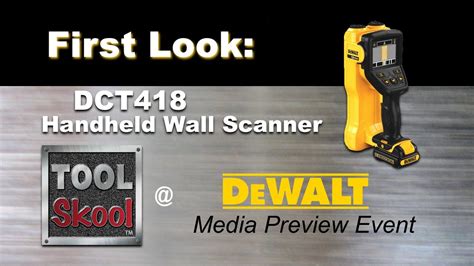 Dewalt Dct418 Handheld Radar Scanner First Look Youtube