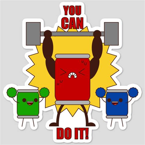 You CAN Do It! Sticker By KittyBox Design By Humans