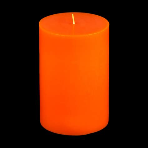 4x6 Orange Pillar Candle