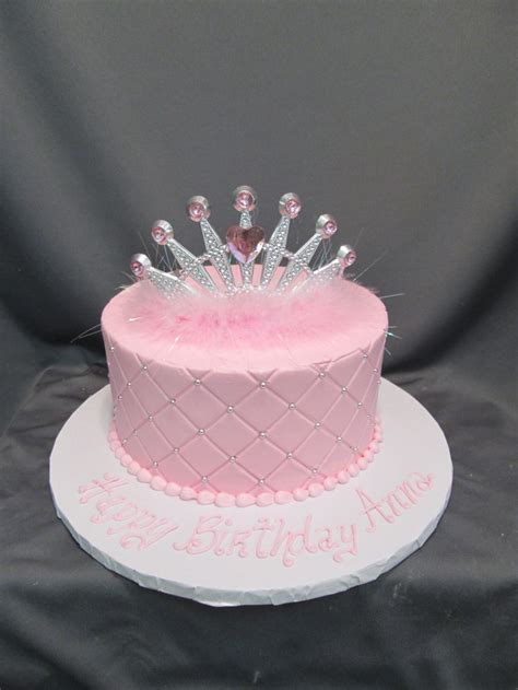 Princess Tiara Pink Birthday Cake Sugarshackscia Barbie Birthday Cake