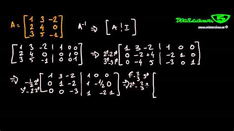 Inversa Matriz X M Todo Gauss Jordan Youtube