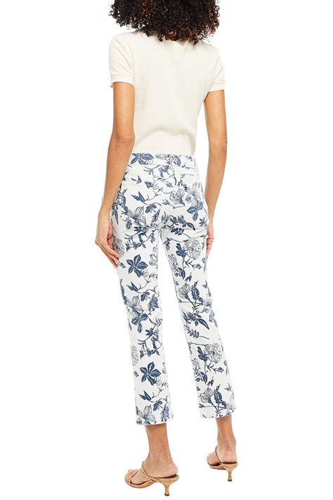 Dl1961 Floral Print High Rise Straight Leg Jeans The Outnet