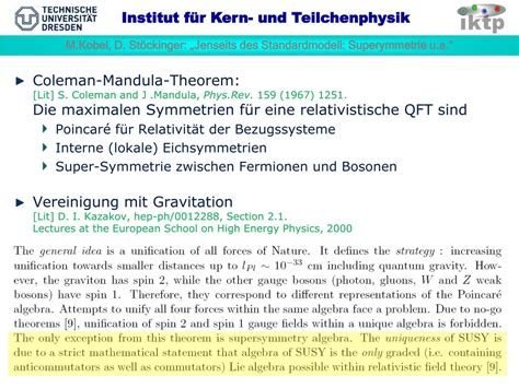 PPT Jenseits Des Standardmodells Supersymmetrie PowerPoint