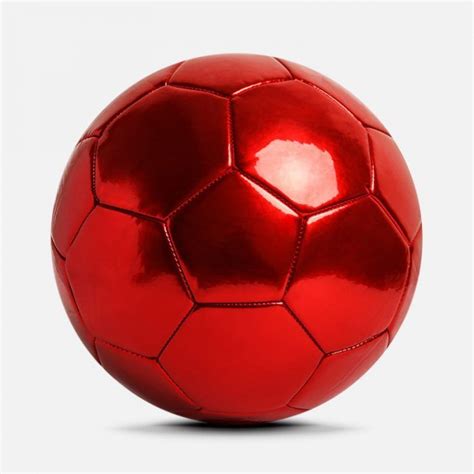 Shiny Red Metallic Soccer Ball Football Soccer Ball Soccer Ball