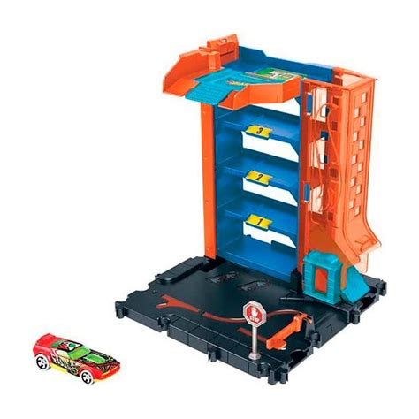 Pista De Carrinhos Estacionamento Elevador Hotwheels CarPark Pistas