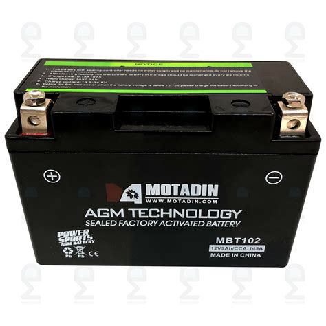 Agm Battery For Yamaha Pe H Gj Yt Bbs