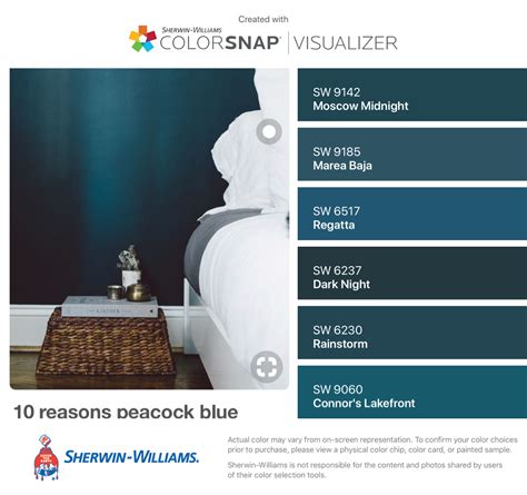 Sherwin Williams Teal Color Chart