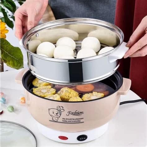 Jual BATAM PANCI LISTRIK Hot Pot Elektrik Telfon Serbaguna Multi Fungsi Electric Fry Pan Free