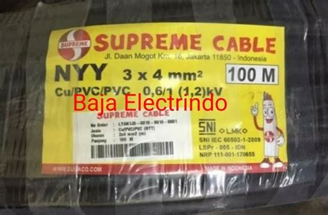 Jual Kabel Listrik Nyy X Mm Meteran Supreme Kabel Tunggal Nyy X Mm