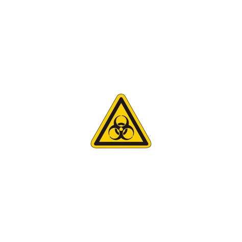 Warnschild als Symbol Warnung vor Biogefährdung nach ISO 7010