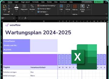 Scarica Il Modello Di Piano Di Manutenzione Excel E Word