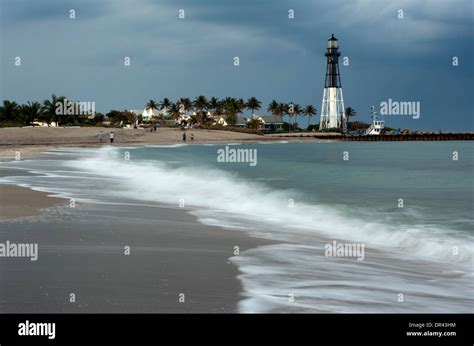 Hillsboro Inlet Lighthouse Pompano Beach Florida Usa Stock Photo Alamy