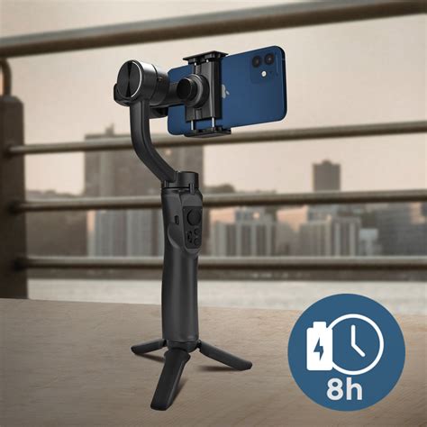 Estabilizador Gimbal De Eixos Suporte Trip Bluetooth Smartphone