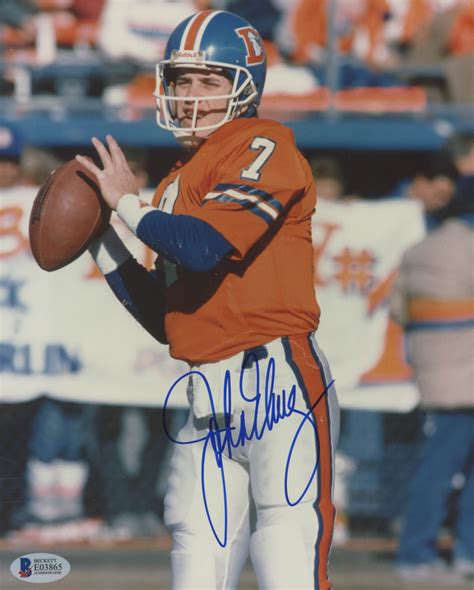 John Elway Signed Broncos 8x10 Photo Beckett COA Pristine Auction