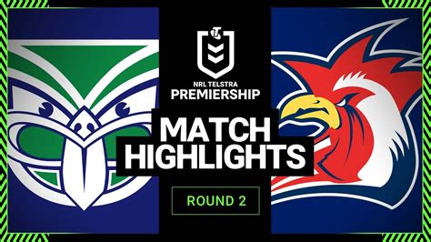 New Zealand Warriors V Sydney Roosters Match Highlights Round 2