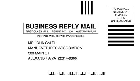 Business Reply Mail Template