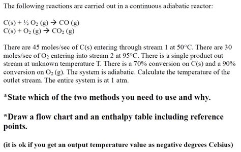 The Following Reactions Are Carried Out In A Chegg