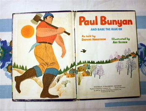 Paul Bunyan And Babe The Blue Ox 1967 Whitman Big Tell A Tale Etsy