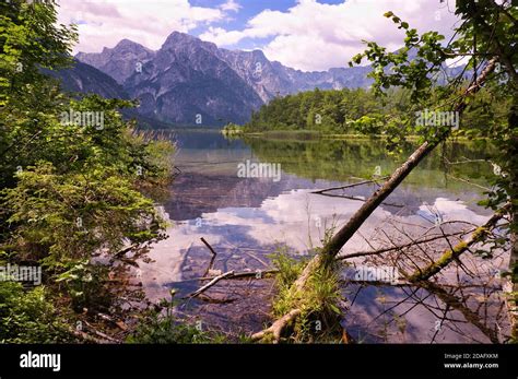 Summertime on lake Almsee Grünau im Almtal Stock Photo Alamy