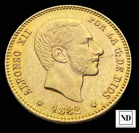 España Alfonso XII 1874 1885 25 Pesetas 1882 Madrid MSM Catawiki