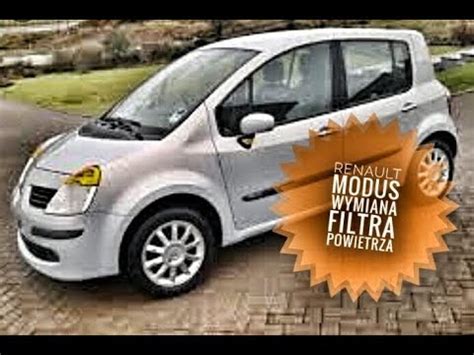 Renault Modus Wymiana Filtra Powietrza Youtube