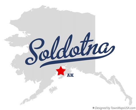 Map of Soldotna, AK, Alaska