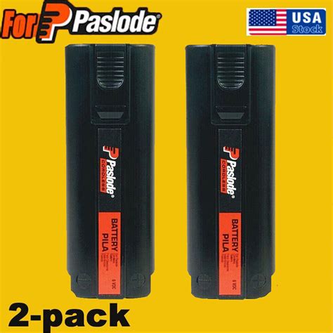 2 4PACK For Paslode Impulse 6V 3600mAh 404717 Ni MH Battery Nailer