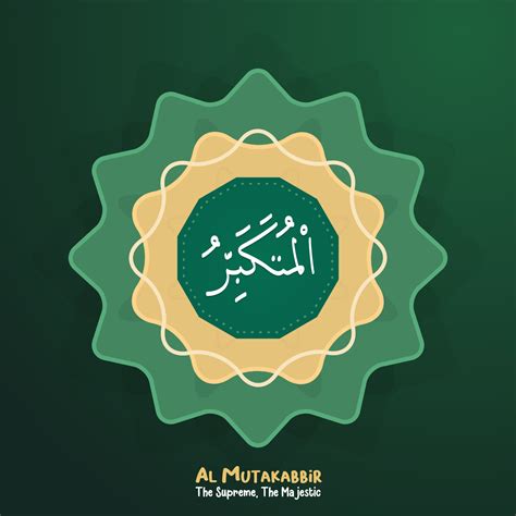 Al Mutakabbir Translated As The Supreme The Majestic One Of Names