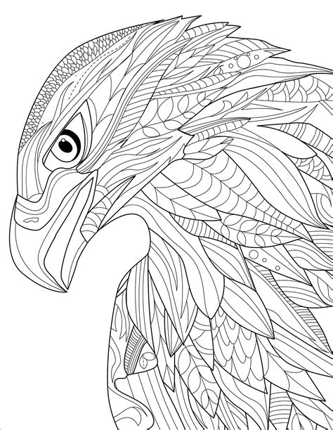 Mandala Eagle Coloring Page - Sheet 6 - Download, Print Now!