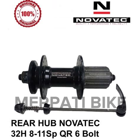 Jual Hub Freehub Novatec 32H QR 6 Baut 8 11 Sp Sealed Bearing Belakang