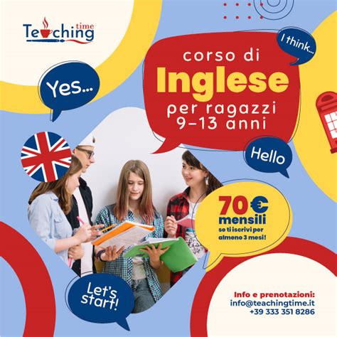 Lingua Inglese Per Ragazzi Teaching Time